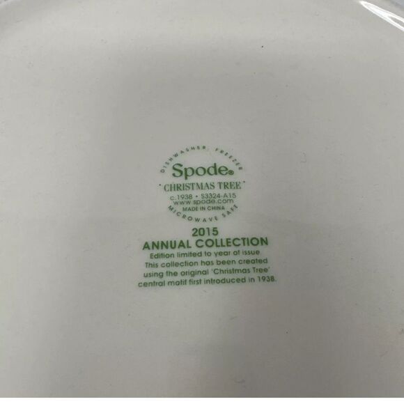 Spode Christmas Tree 2015 Annual Large Serving Bowl Limited Edition 10" - Picture 5 of 9